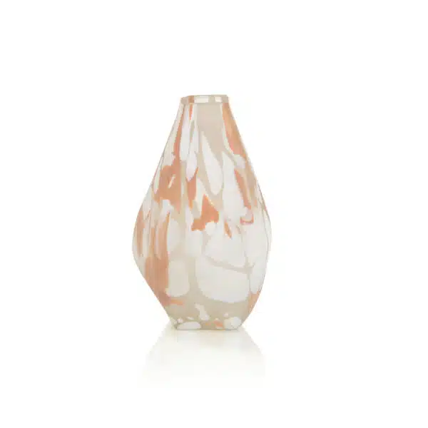 Blush Rock Glass Medium Vase