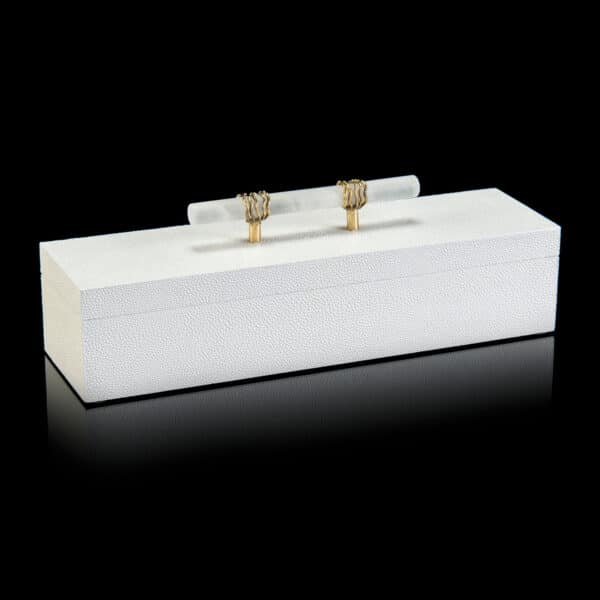 White Box with Alabaster Handle