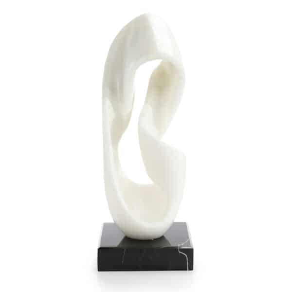 Moebius Strip Sculpture on Marble Base
