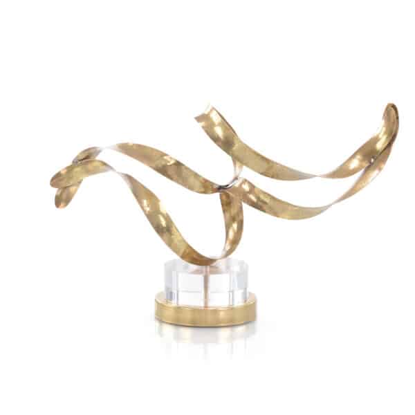 Antique Brass Sculptural Ribbons III