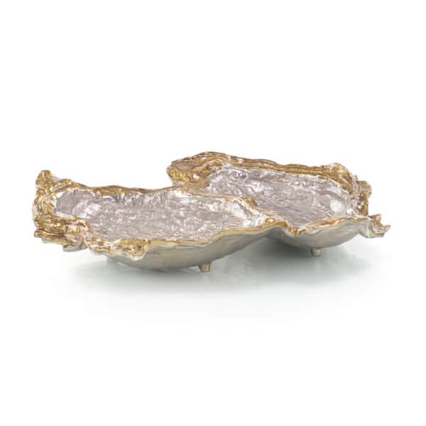 Double Oyster Enamel Bowl