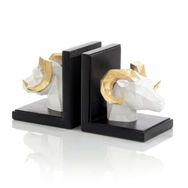 Aries Bookends, Set of 2