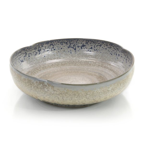 Misty Cream and Aqua Bowl