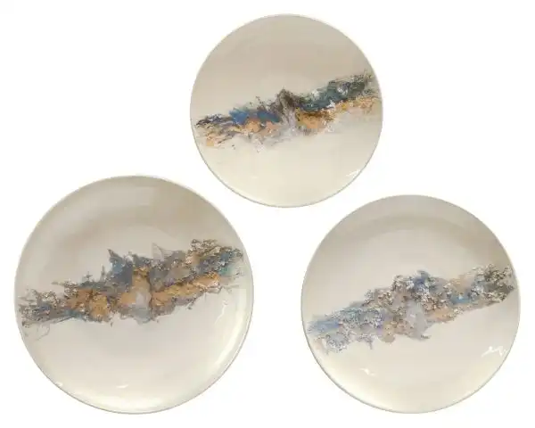 Azure Wall Art, Set of 3
