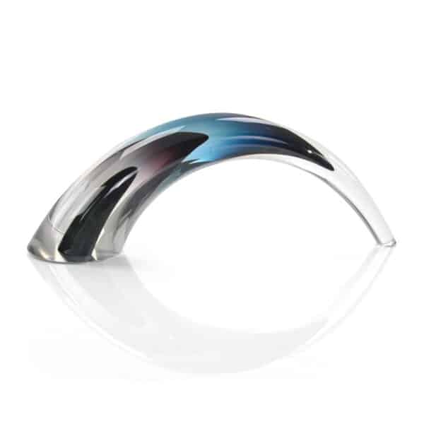 Hand Blown Grey/Violet/Dark Blue Sculpture II