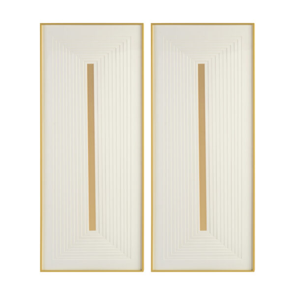 Golden Barricade Wall Decor, Set of 2