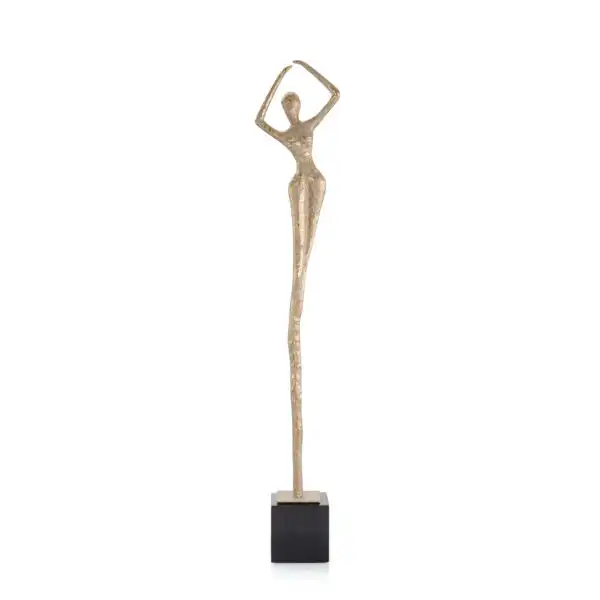 Posing Female Gold Sculpture III