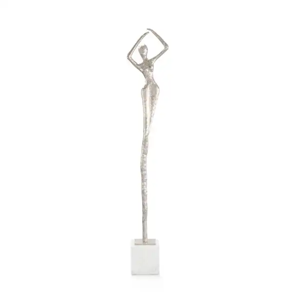 Posing Female Nickel Sculpture III