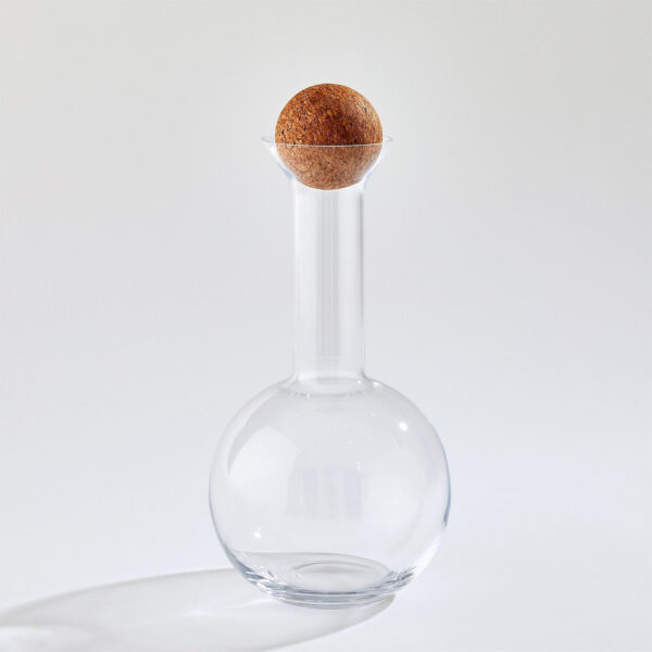 Chemistry Round Decanter with Cork Stopper