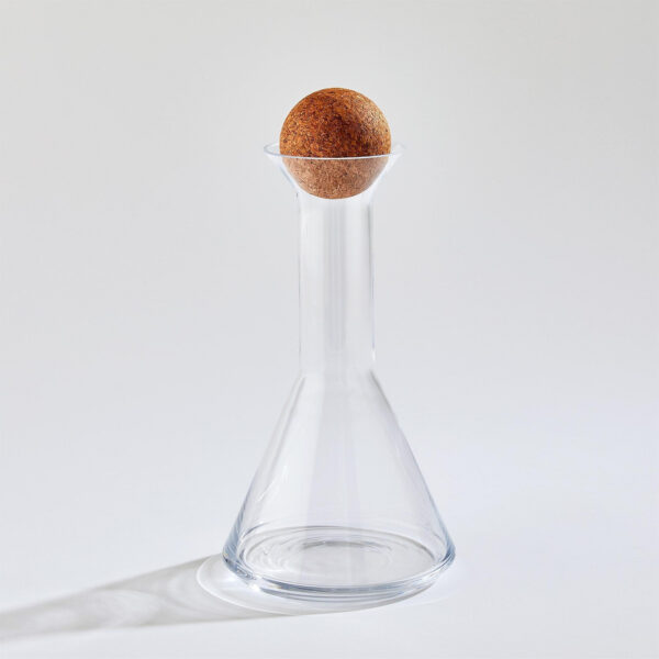Chemistry Triangle Decanter with Cork Stopper