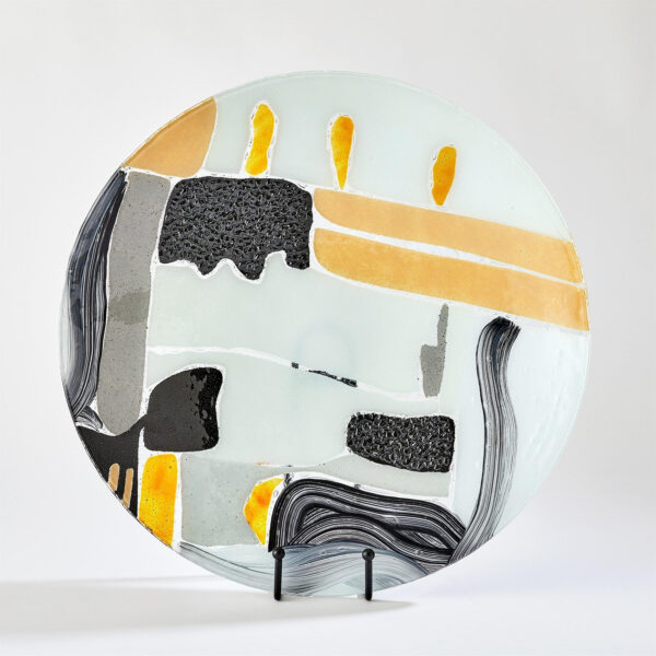 Large Cashmere Glass Charger