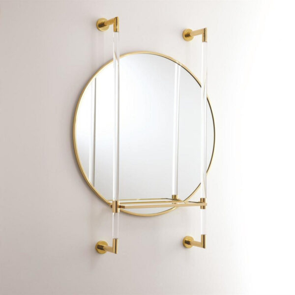 Hadley Mirror with Glass Shelf