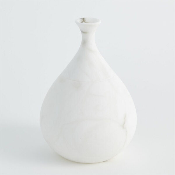 Alabaster Teardrop Vase