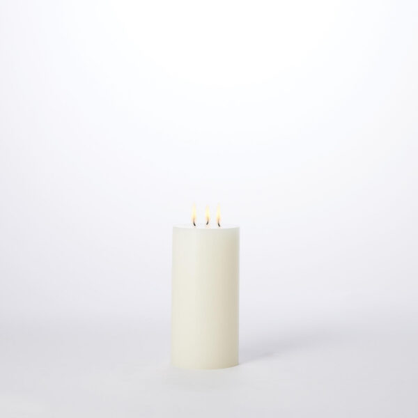 Unscented Three Wick Pillar Candle