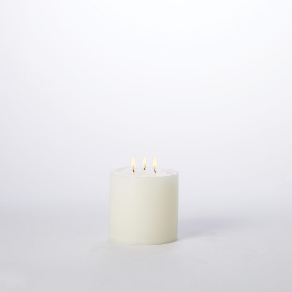 Unscented Three Wick Pillar Candle