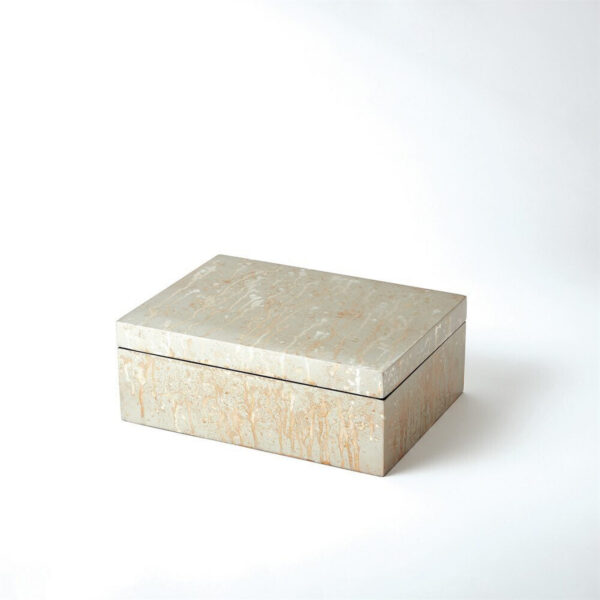Champagne Silver Leaf Box