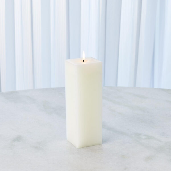 Unscented Square Pillar Candle
