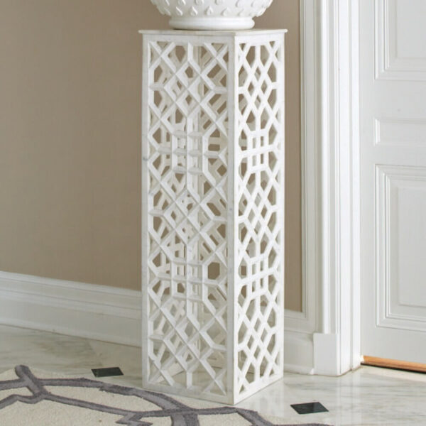 Marble Fret Pedestal