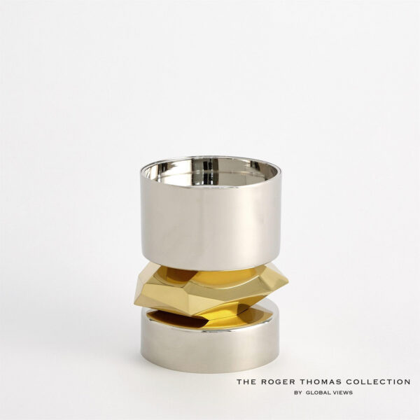 Romano Nickel Candle Holder