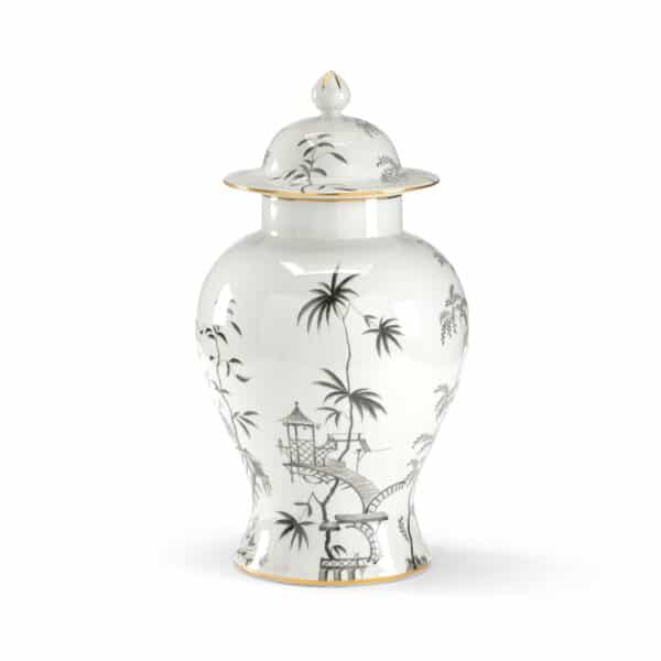 Black & White Chinoisserie Jar