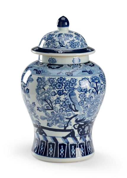 Floral Covered Urn