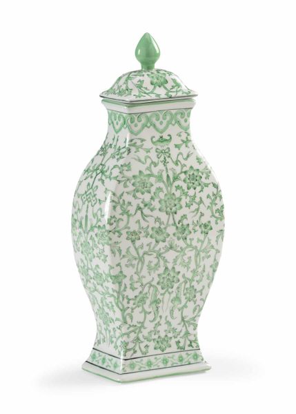 Green Covered Urn