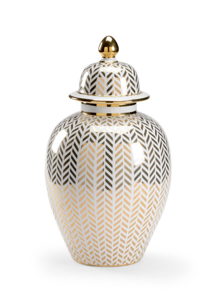 Herringbone Covered Urn