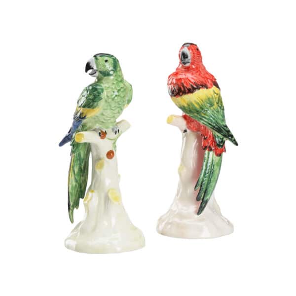 Large Parrots with Cherries, Pair