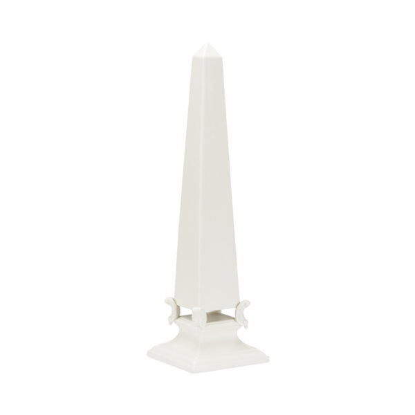 Large White Neoclassical Obelisk