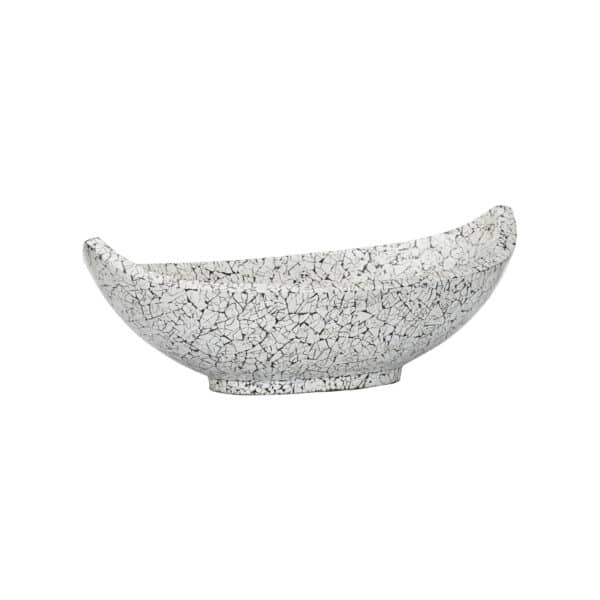 Crackled Long Bowl