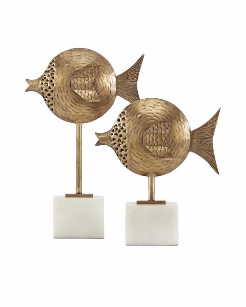 Cici Brass Fish, Set of 2