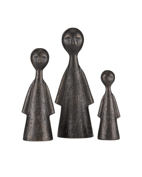Ganav Bronze Figures, Set of 3