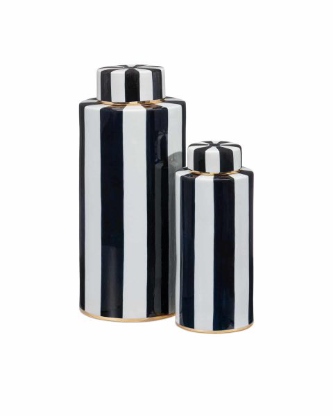 Rayures Tea Canisters, Set of 2