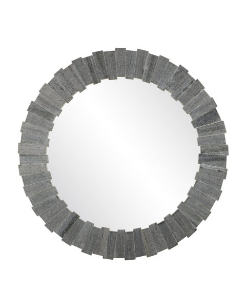 Dario Round Gray Mirror