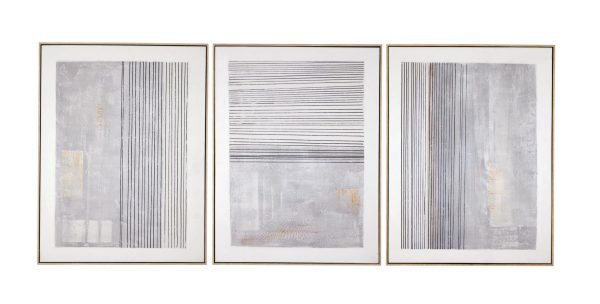 Razi Framed Canvas, Set of 3