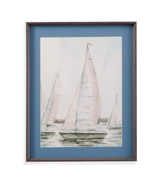 Sail Scribble I Framed Print