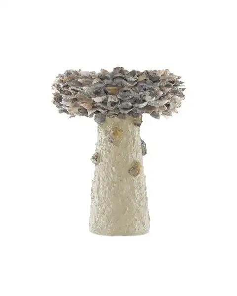Oyster Shell Bird Bath