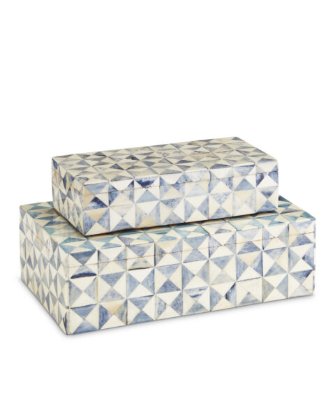 Sky Blue Boxes, Set of 2