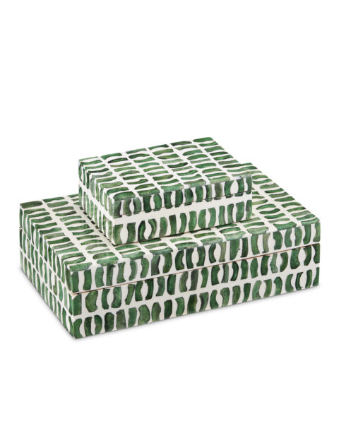 Emerald Boxes, Set of 2