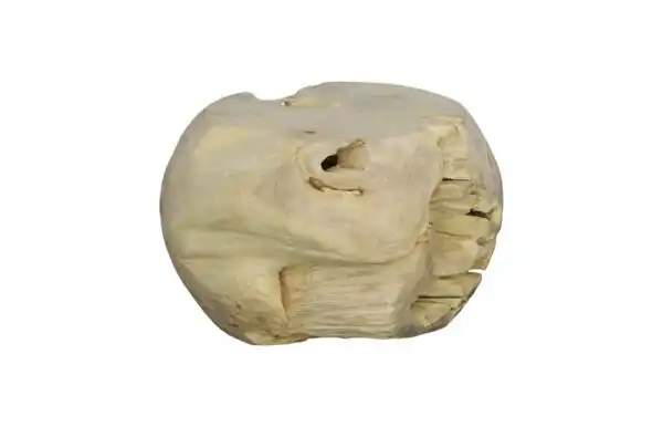 Teak Wood Bleached Ball Sculpture
