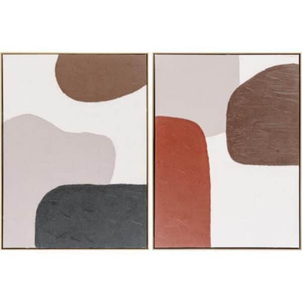 Aasmaa Multicolor Framed Art, Set of 2