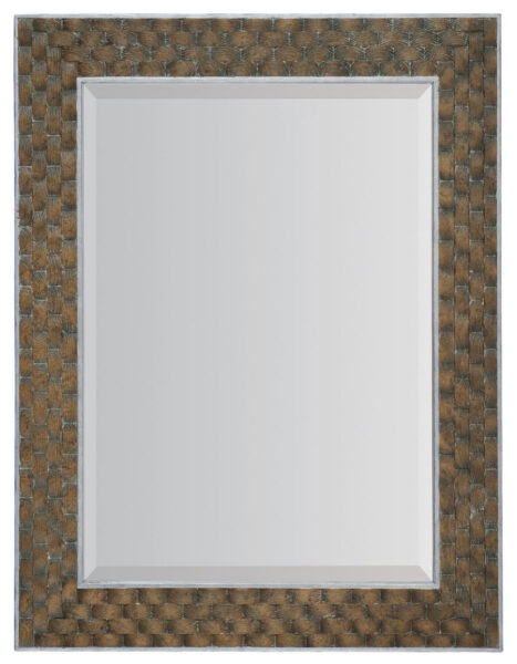 Portrait Mirror - Dark Brown, Silver