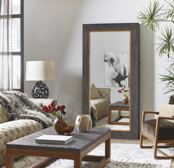 Big Sky Floor Mirror with Jewelry Storage