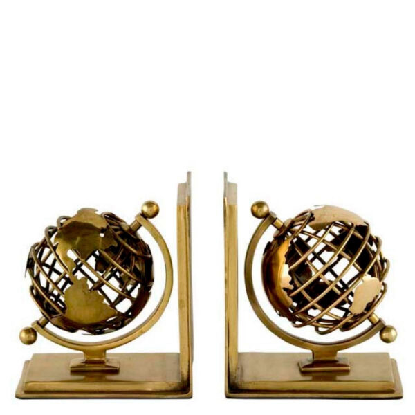 Globe Bookends, Set of 2