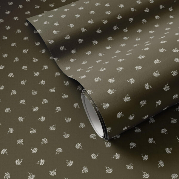 Small Floral Wallpaper by Gold Rush Art Co.