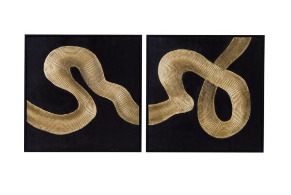 Connected Framed Canvas, Set of 2