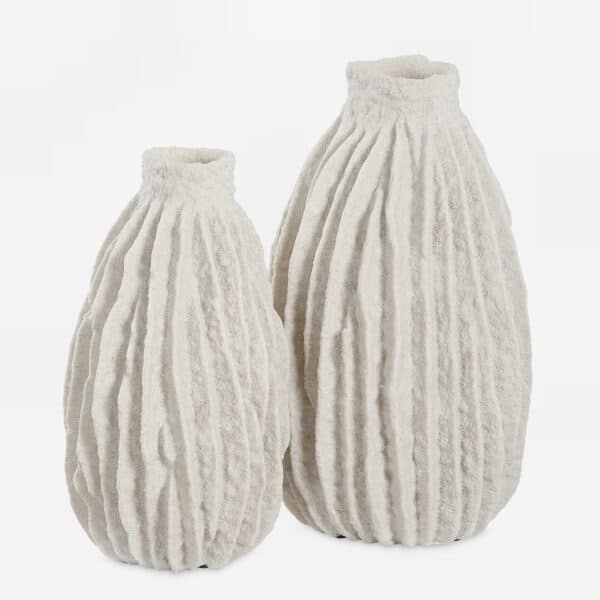 Ivory Ridge Vases, Set of 2