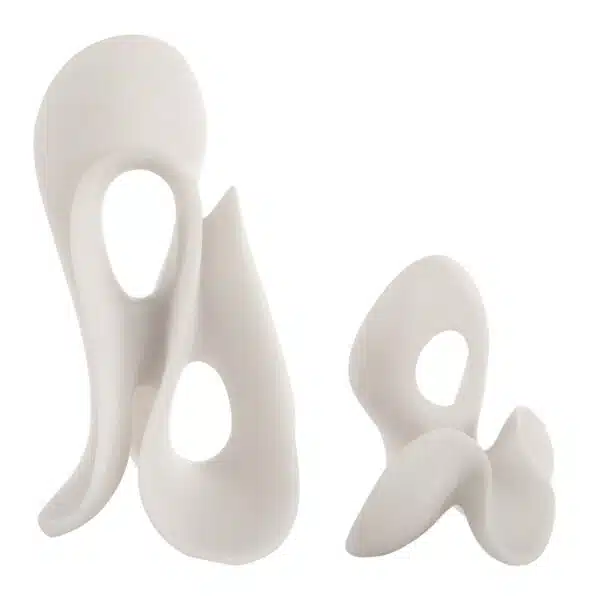 Silent Wave Sculptures, Set of 2