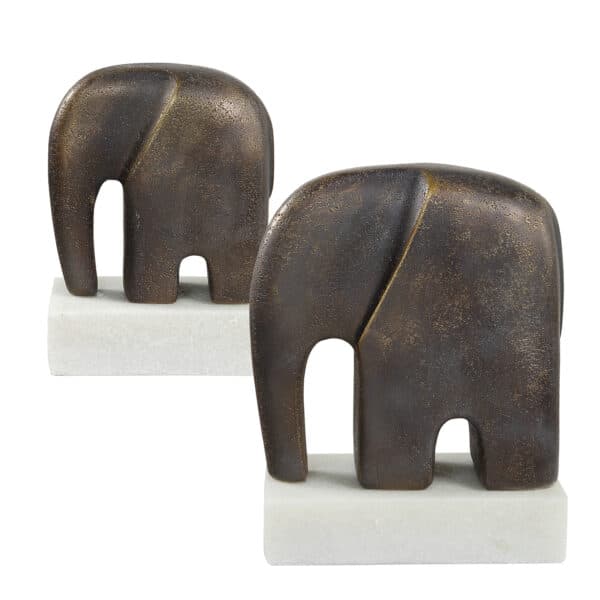 Timeless Tusk Sculptures, Set of 2