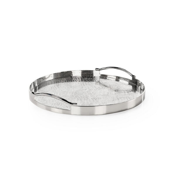 Silver Serpent Round Tray